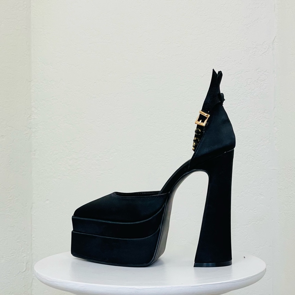 Black Platform Mary Jane Shoes